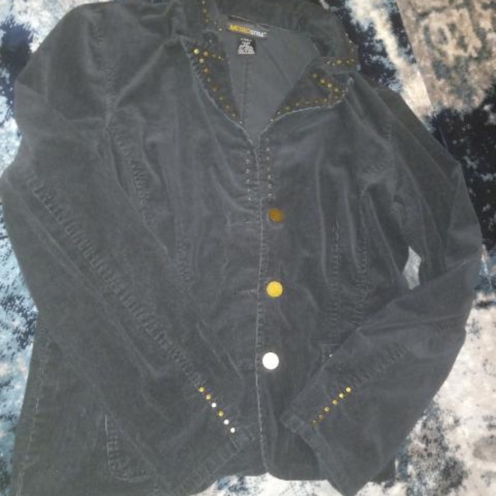 Black Womens Blazer Jacket Size M (14)